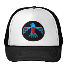 Red & Blue Thunderbird Cap Trucker Hats
