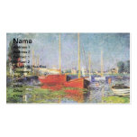 Red Boats at Argenteuil Business Cards