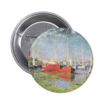 Red Boats at Argenteuil Pins