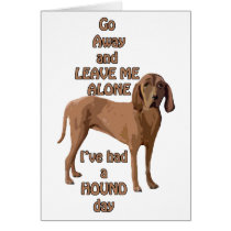 red bone coon hound greeting cards