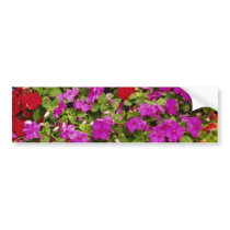 Red Bouquet of begonias flowers Bumper Stickers