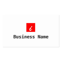 Red Box Music Teacher Business Card