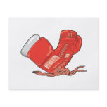 red boxing gloves vector flyer design