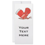 red boxing gloves vector personalized rack card