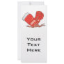 red boxing gloves vector full colour rack card