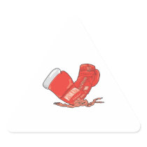 red boxing gloves vector stickers