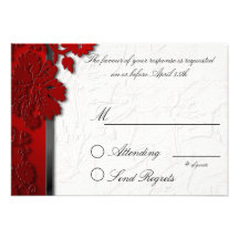 Red Break Through Reply Card