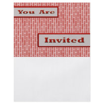 red brick invitation full color flyer