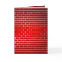 Red Brick w/Spotlight Background Card