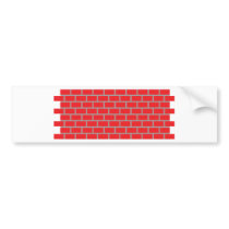 red brick wall bumper stickers