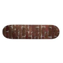 Red Brick Wall Skate Board Deck