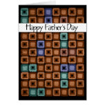 red brown Father's Day Greeting Cards