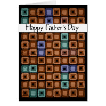 red brown Father's Day Greeting Cards
