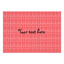 Red bubble pattern personalized announcements
