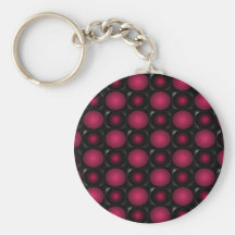 Red bubbles interesting unusual cricketdiane art keychain