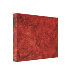 Red Burgundy Banana Paper Wrapped Canvas Print