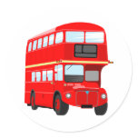 Red Bus Stickers
