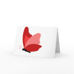 Red Butterfly Greeting Cards