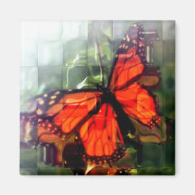 red Butterfly magnet