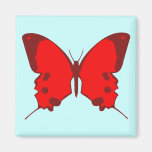 Red Butterfly Magnets