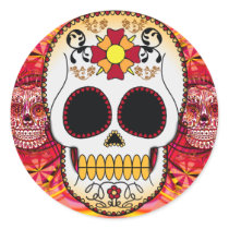 Red Calaveras Sticker