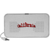 Red California Laptop Speakers