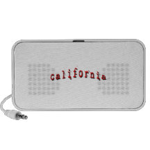 Red California PC Speakers