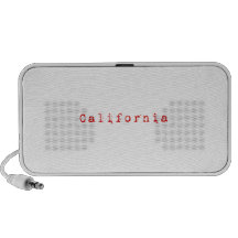 Red California Travel Speaker