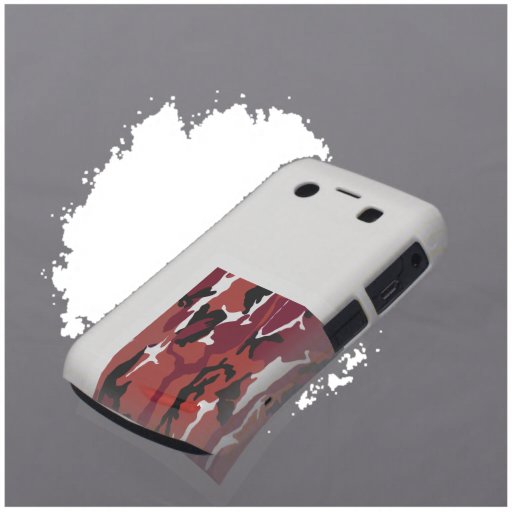 Red Camo Blackberry Bold Case