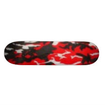 Red Camo Skateboard