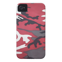 Red Camouflage Iphone 4 Case