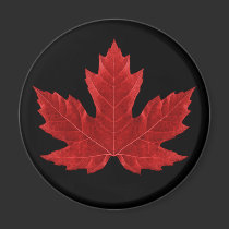 Red Canadian Maple Leaf Magnet magnets