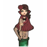 Red Cape Quantum Cutie Girl  T Shirt