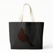 Red Cardinal Male Bird Tote Bag
