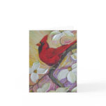 Red  Cardinal & White Dogwood Note Card