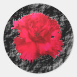 Red Carnation Floral Fantsay Sticker