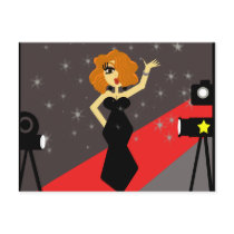 Red Carpet Diva Postcard