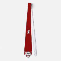 Red Cartoon Monster Necktie
