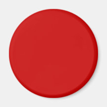 Red #CC0000 Solid Colour Magnet