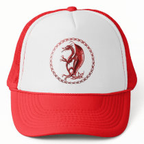 Red Celtic Dragon Hat