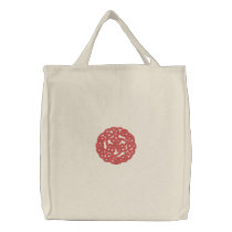 Red Celtic Irish Knotwork Design 2 Pattern Canvas Bag