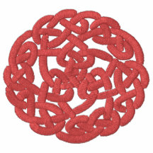 Red Celtic Irish Knotwork Design 2 Pattern Polo Shirt