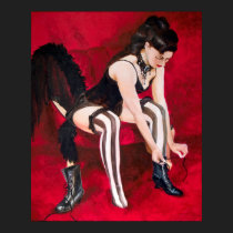 Red Chair #4 (Tristan Risk) posters