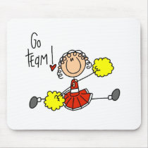 Red Cheerleader Mouse Mats