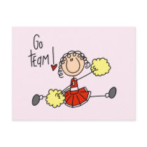 Red Cheerleader T-shirts and Gifts Postcard