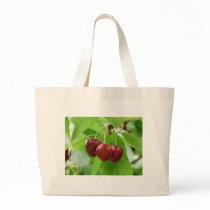 red cherries canvas bags