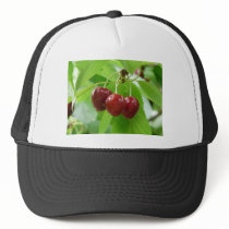 red cherries mesh hats