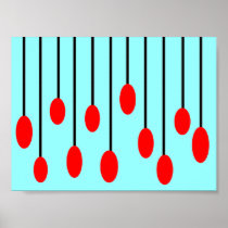 Red Cherries Poster