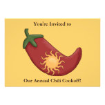 Red Chili Pepper Firecracker - Western BBQ Party Invitation