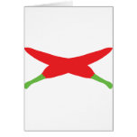 red chili peppers crossed card